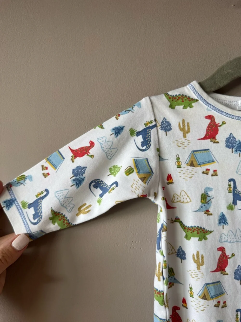 Kissy‎ Kissy Dinosaur Camping Cactus Mountain Pima Cotton Sleeper 6-9 Months